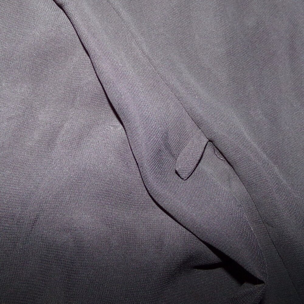 Vintage Black Chiffon Shear Lightweight Robe : Ladies 1x/2x - Never Worn - Avon - Picture 7 of 7